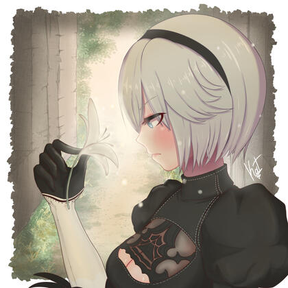 2B from Nier Automata